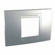 Рамка х2 металл Серебристый алюминий