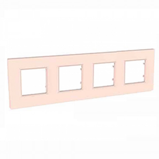 рамка 4 модуля"розово-жемчужная"unica quadro