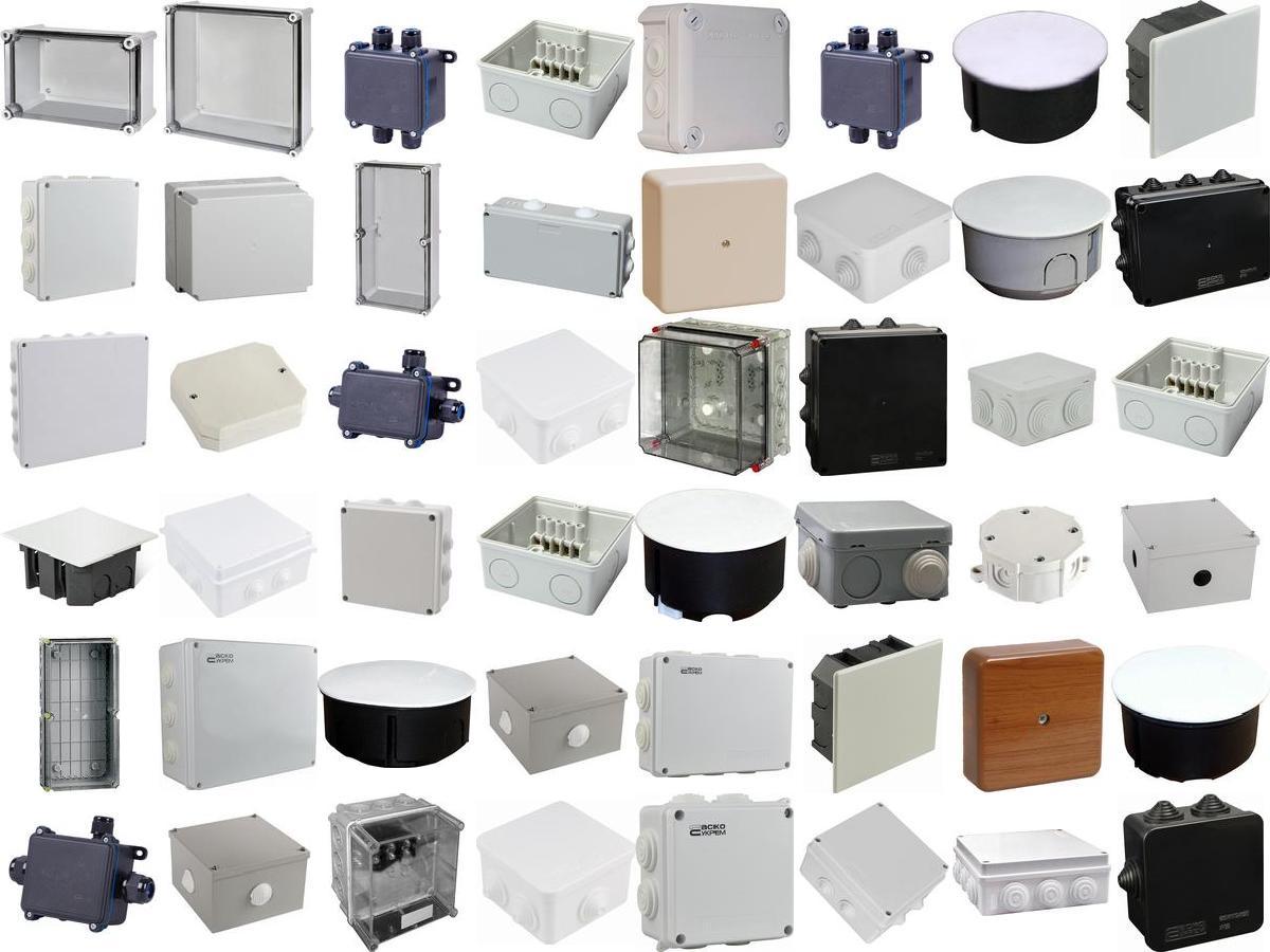 Коробки, підрозетники, короби