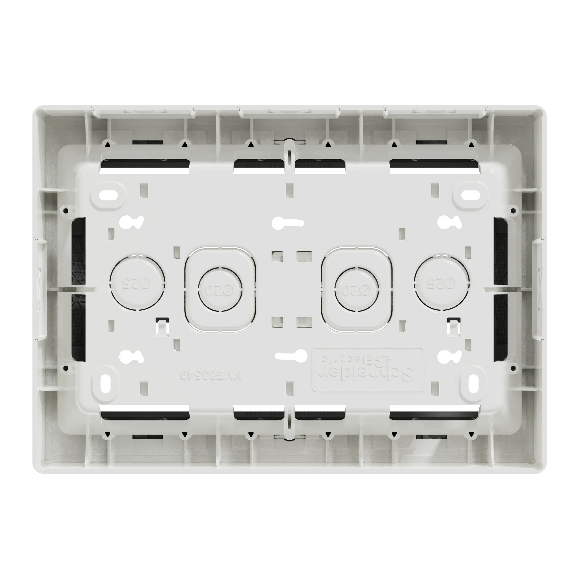 NU121020 Блок unica system+ відкр.вст 2х5 антиб.
