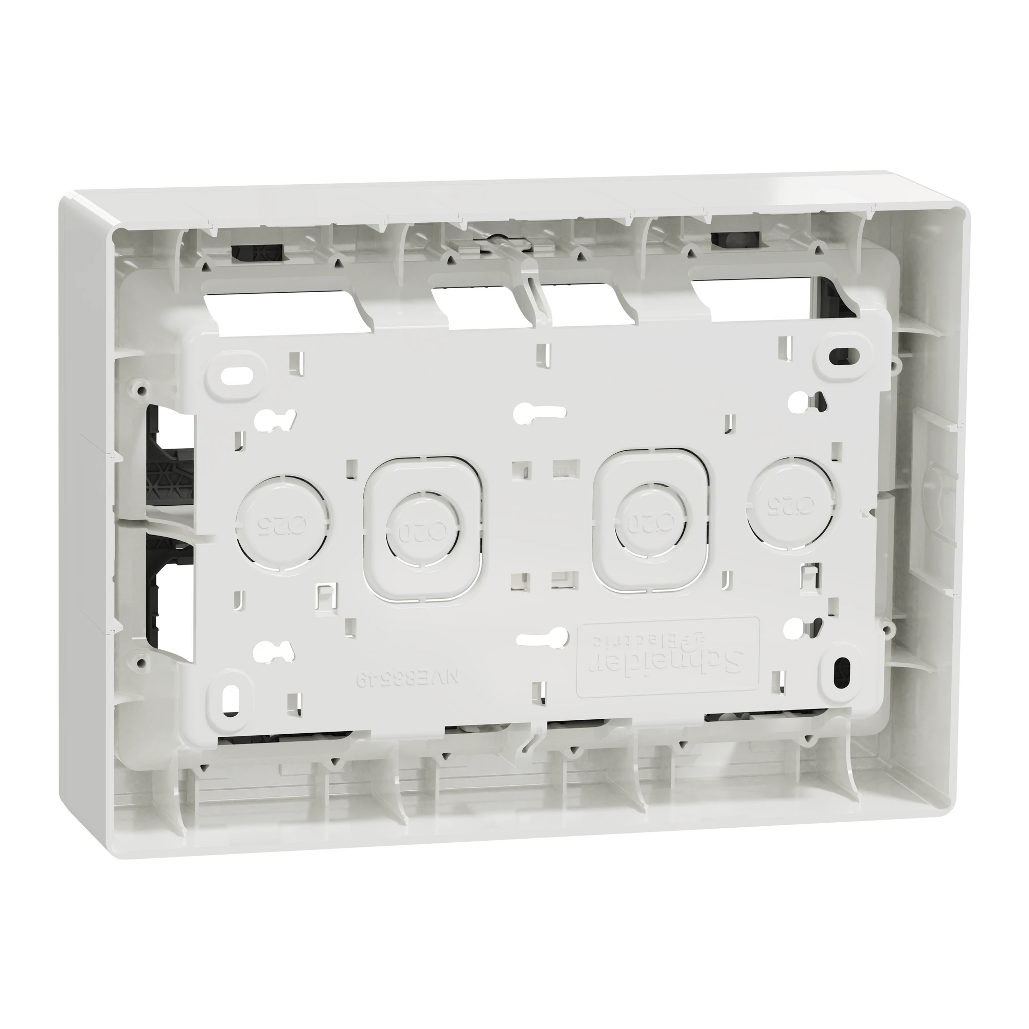 NU121020 Блок unica system+ відкр.вст 2х5 антиб.