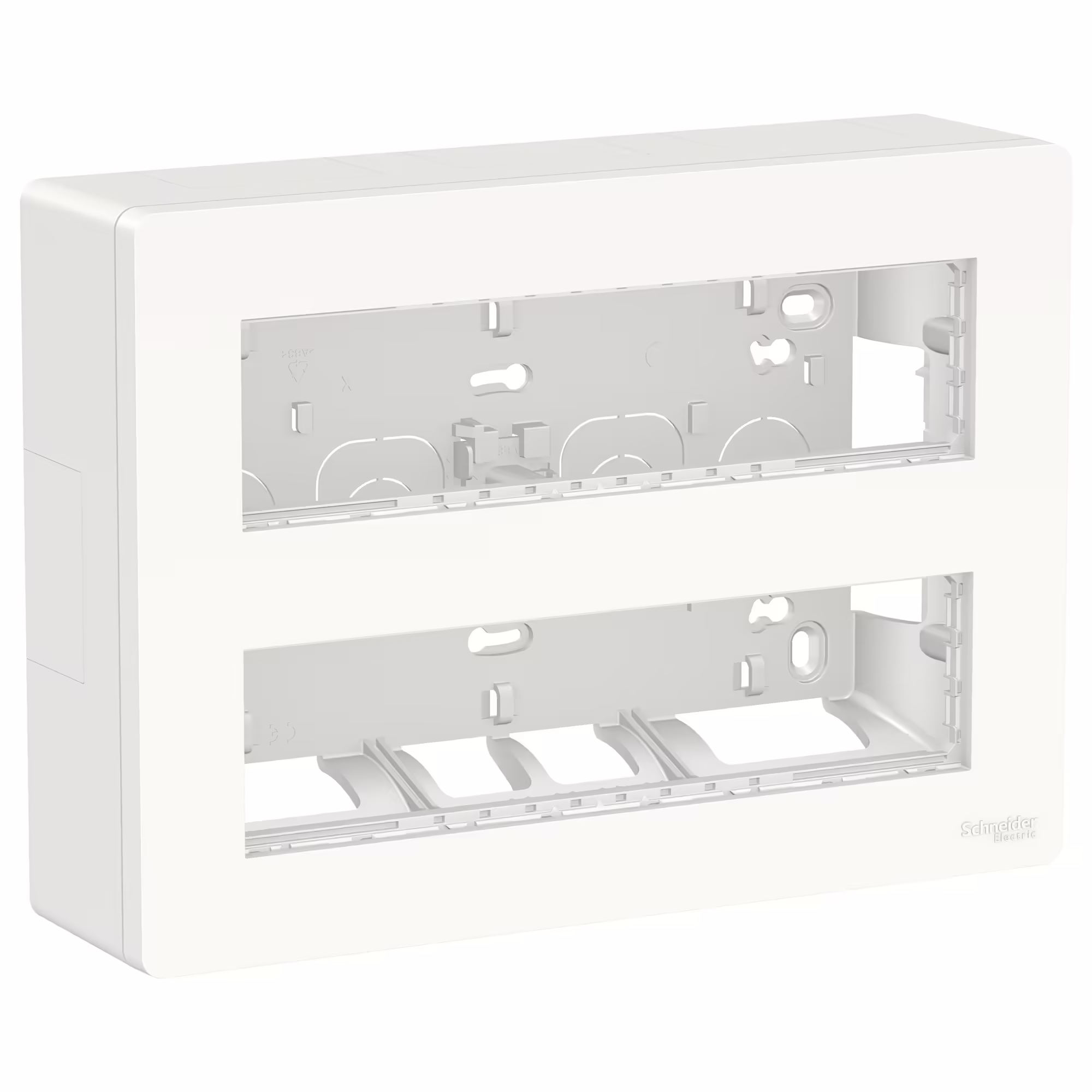 NU121820 Блок unica system+ відкр.вст. 2х4 антиб.