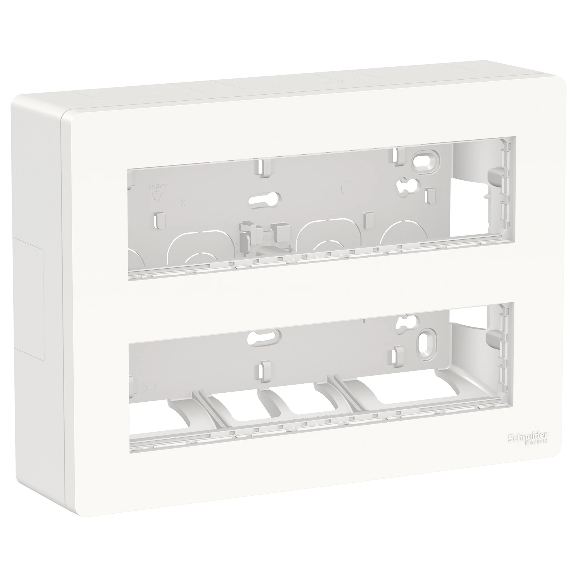 NU121820 Блок unica system+ відкр.вст. 2х4 антиб.