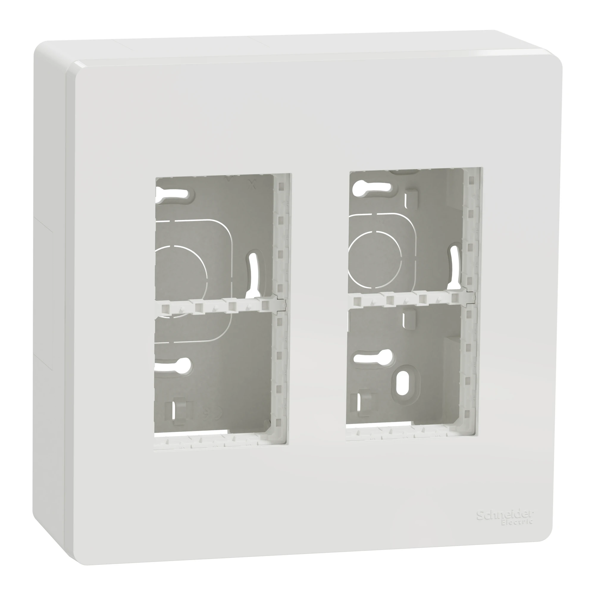 NU122418 Блок unica system+ відкр.вст. 2х2 білий