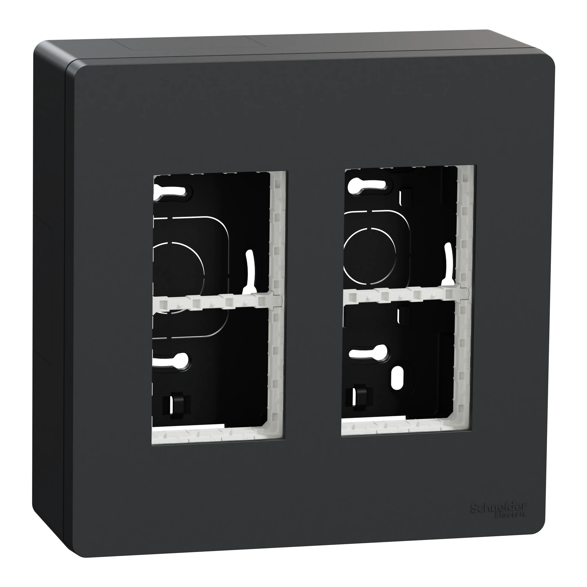 NU122454 Блок unica system+ відкр.вст. 2х2 антрац