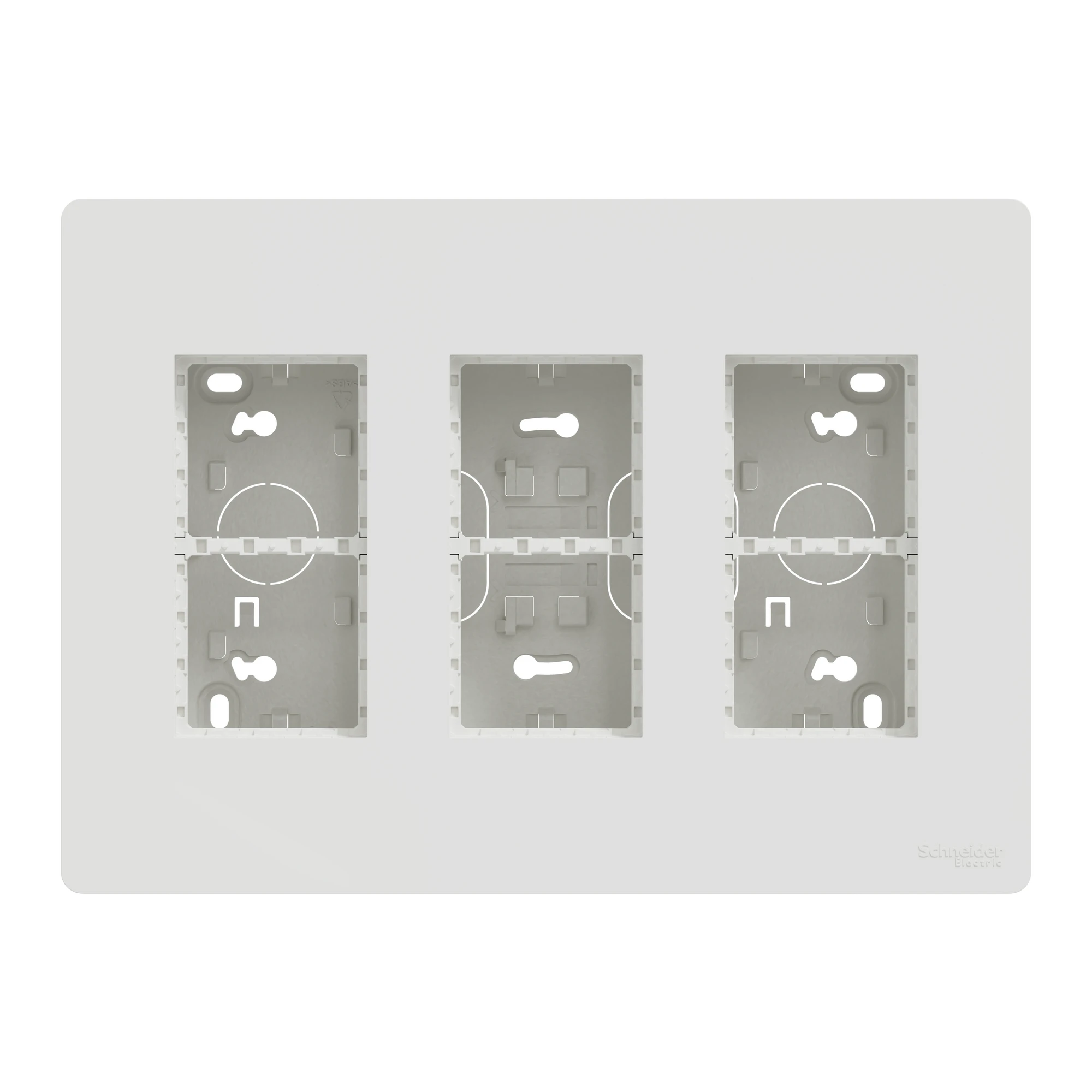 NU123418 Блок unica system+ відкрт.вст. 3х2 білий