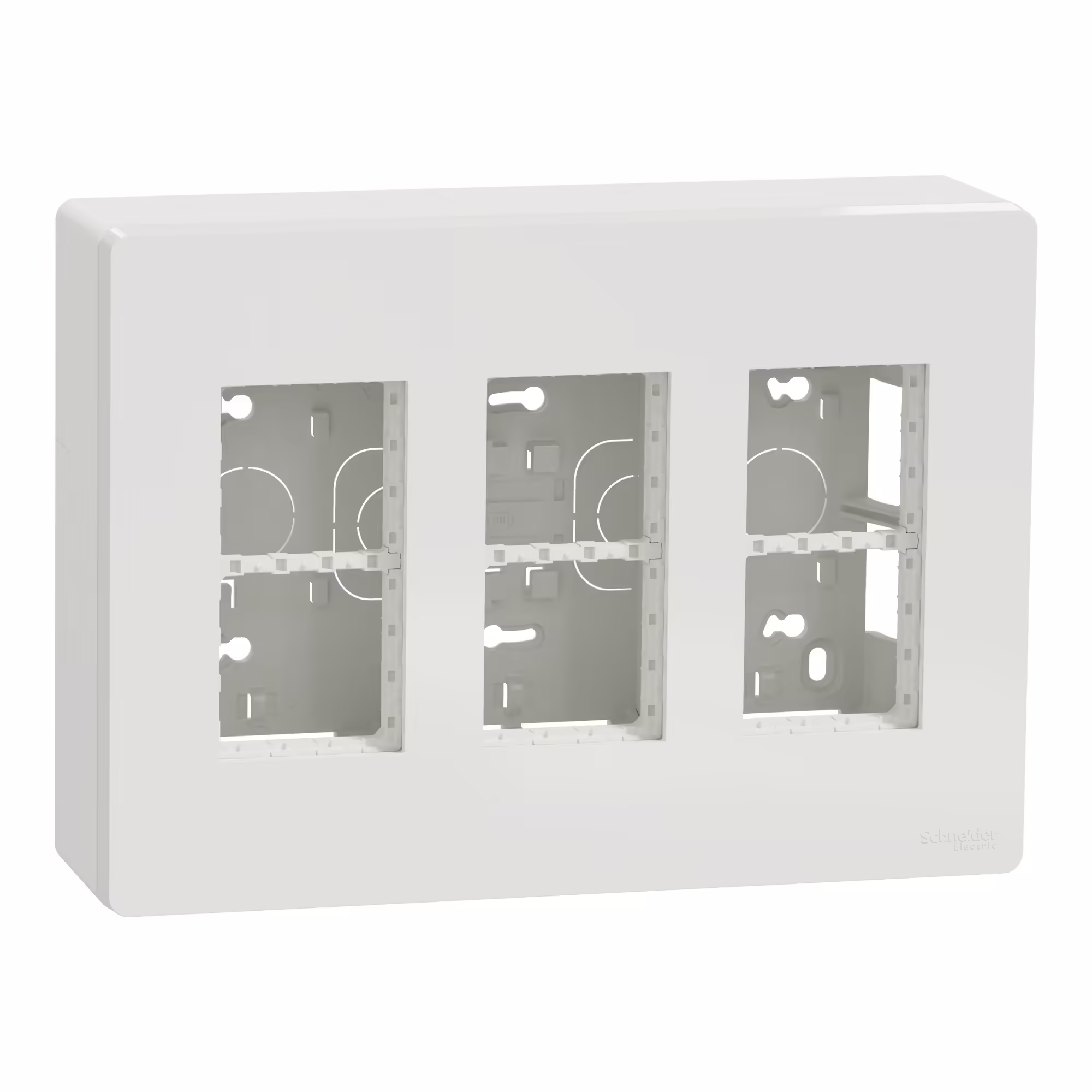 NU123418 Блок unica system+ відкрт.вст. 3х2 білий