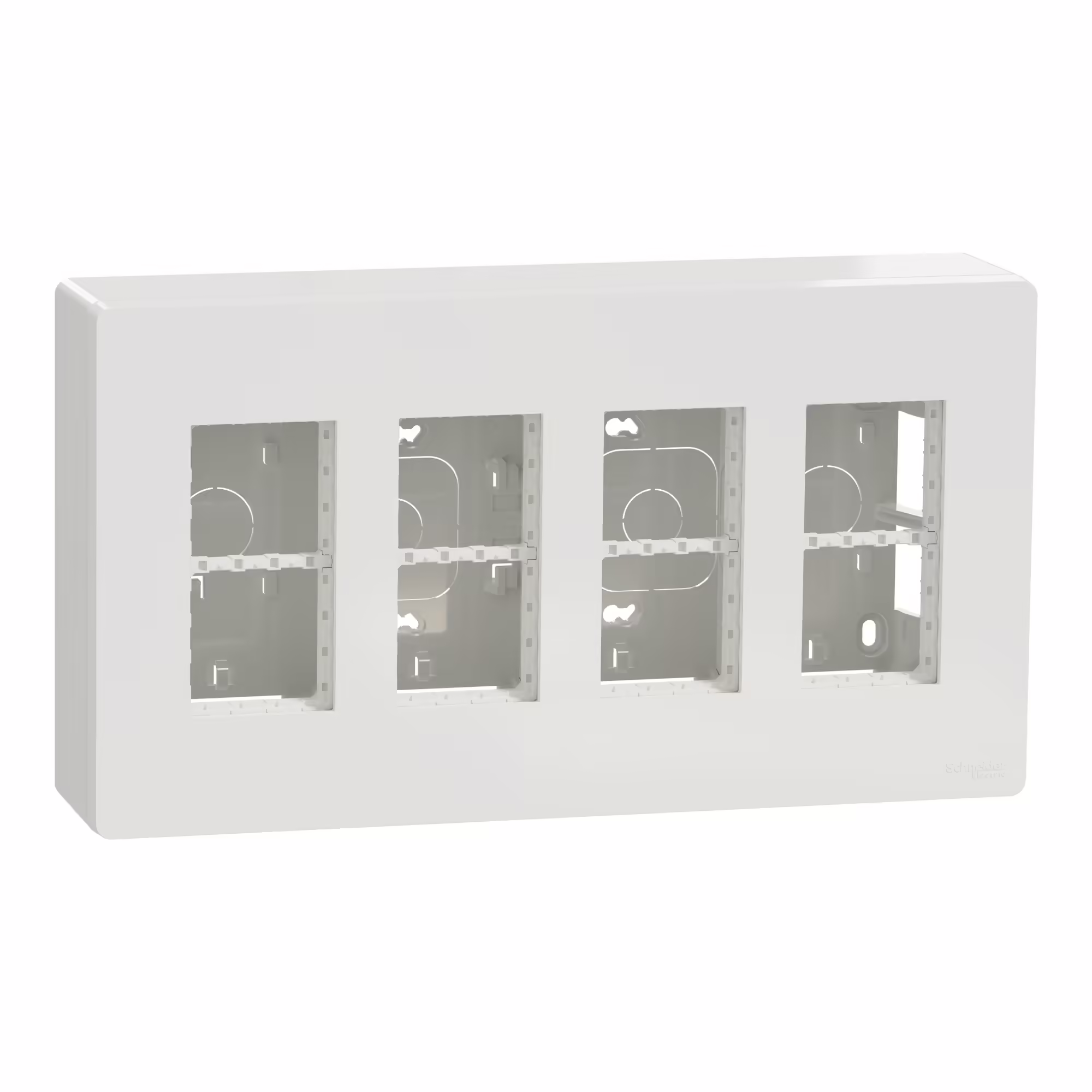 NU124418 Блок unica system+ відкр.вст. 4х2 білий