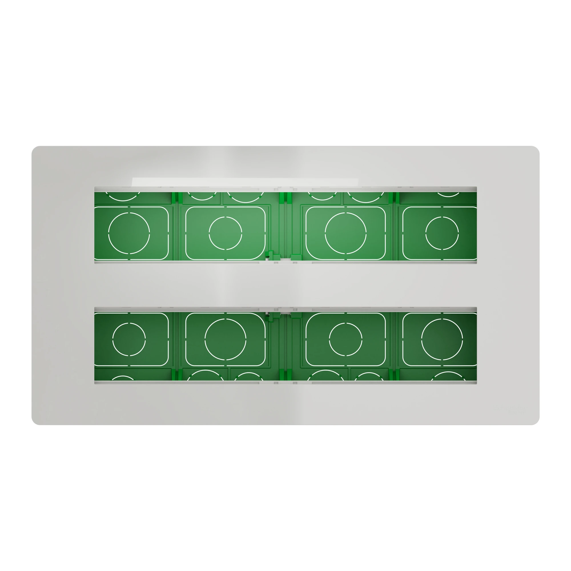 NU171020 Блок unica system+ прих.вст. 2х5 антиб.