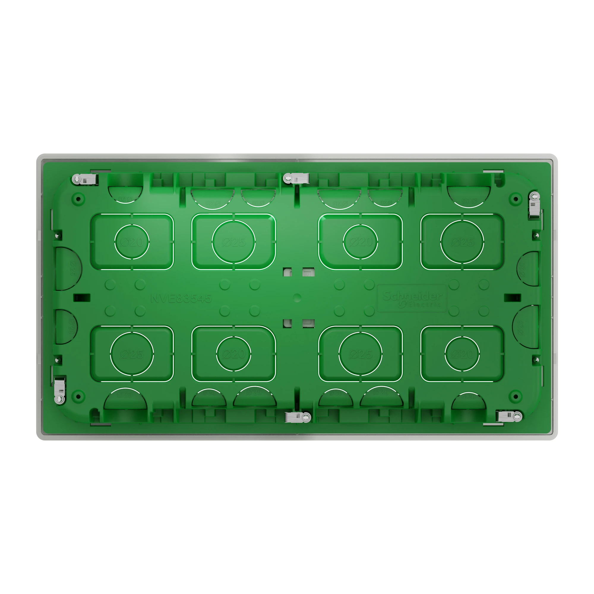 NU171020 Блок unica system+ прих.вст. 2х5 антиб.