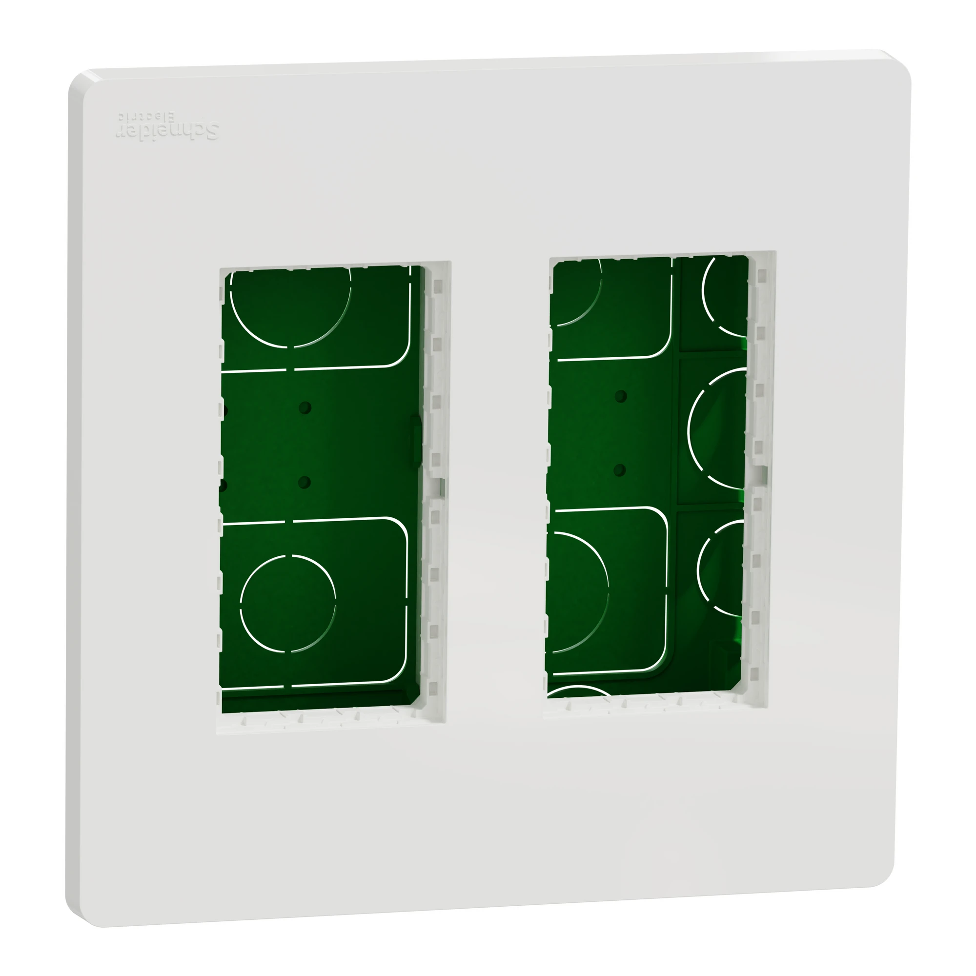 NU172418 Блок unica system+ прих.вст. 2х2 білий