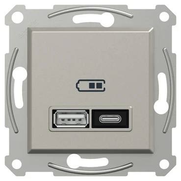 EPH2700569 USB-розетка тип A+C 21 Вт бронза