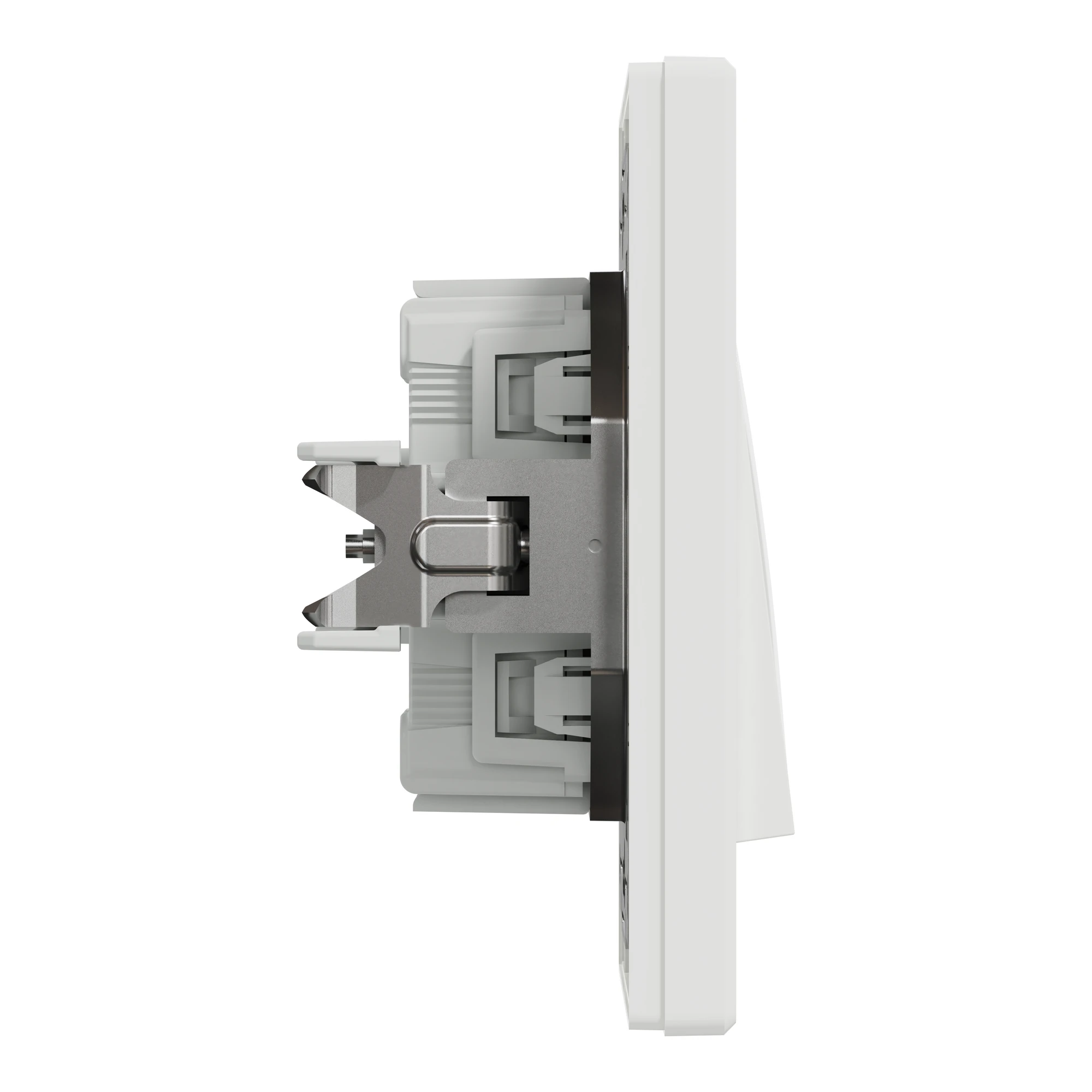 EPH0100121 ВИМИКАЧ ОДНОКЛ. САМОЗАЖ. БІЛИЙ ASFORA