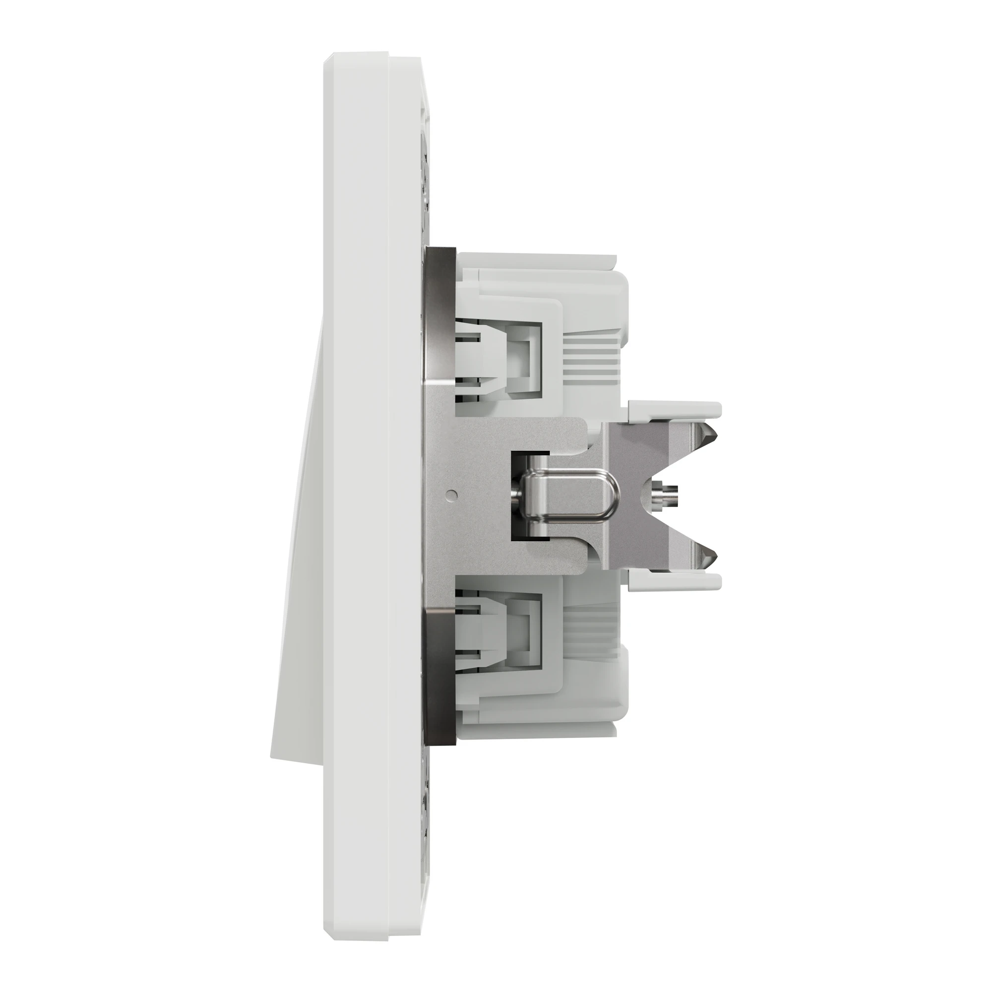 EPH0100121 ВИМИКАЧ ОДНОКЛ. САМОЗАЖ. БІЛИЙ ASFORA