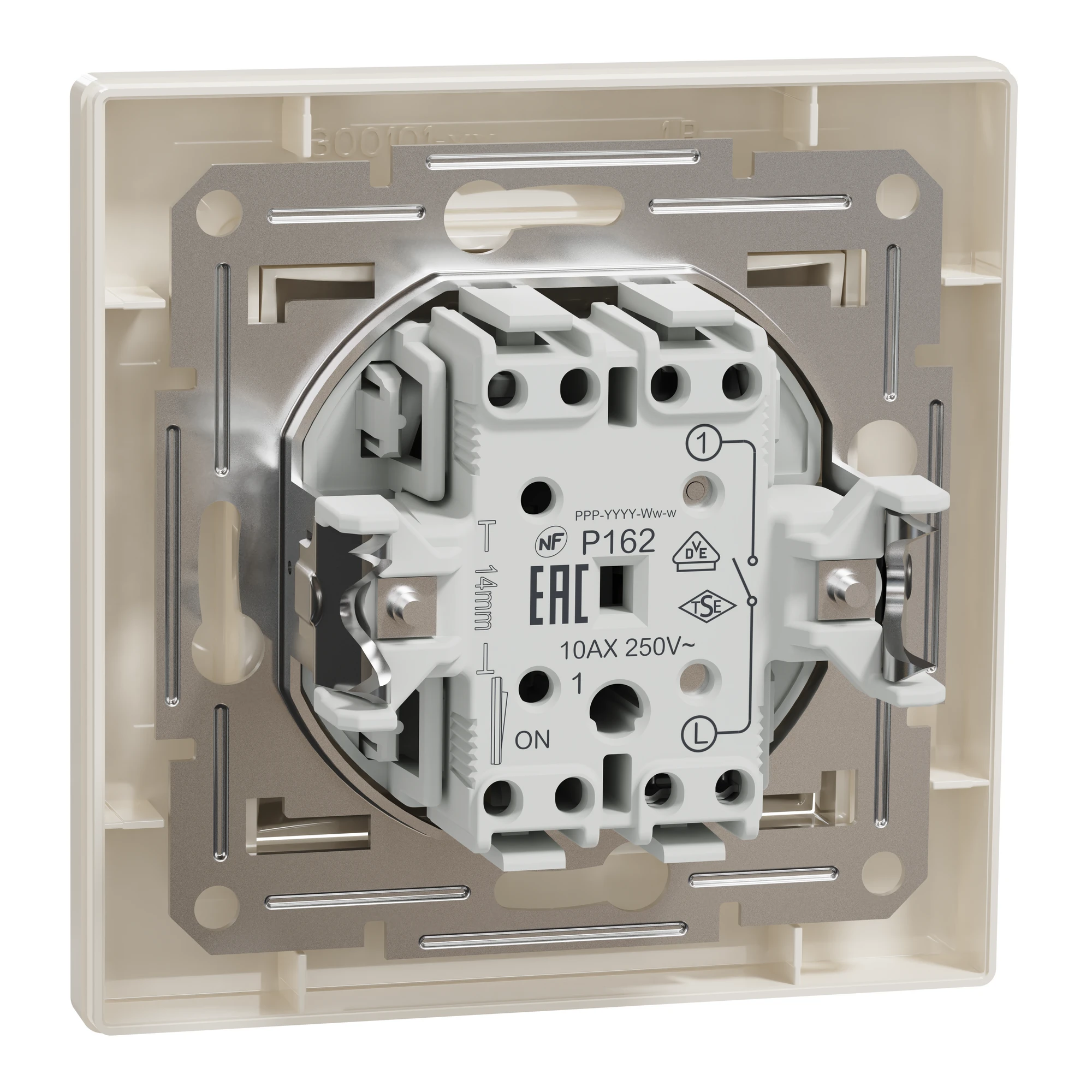 EPH0100123 ВИМИКАЧ ОДНОКЛ САМОЗАЖ КРЕМ ASFORA