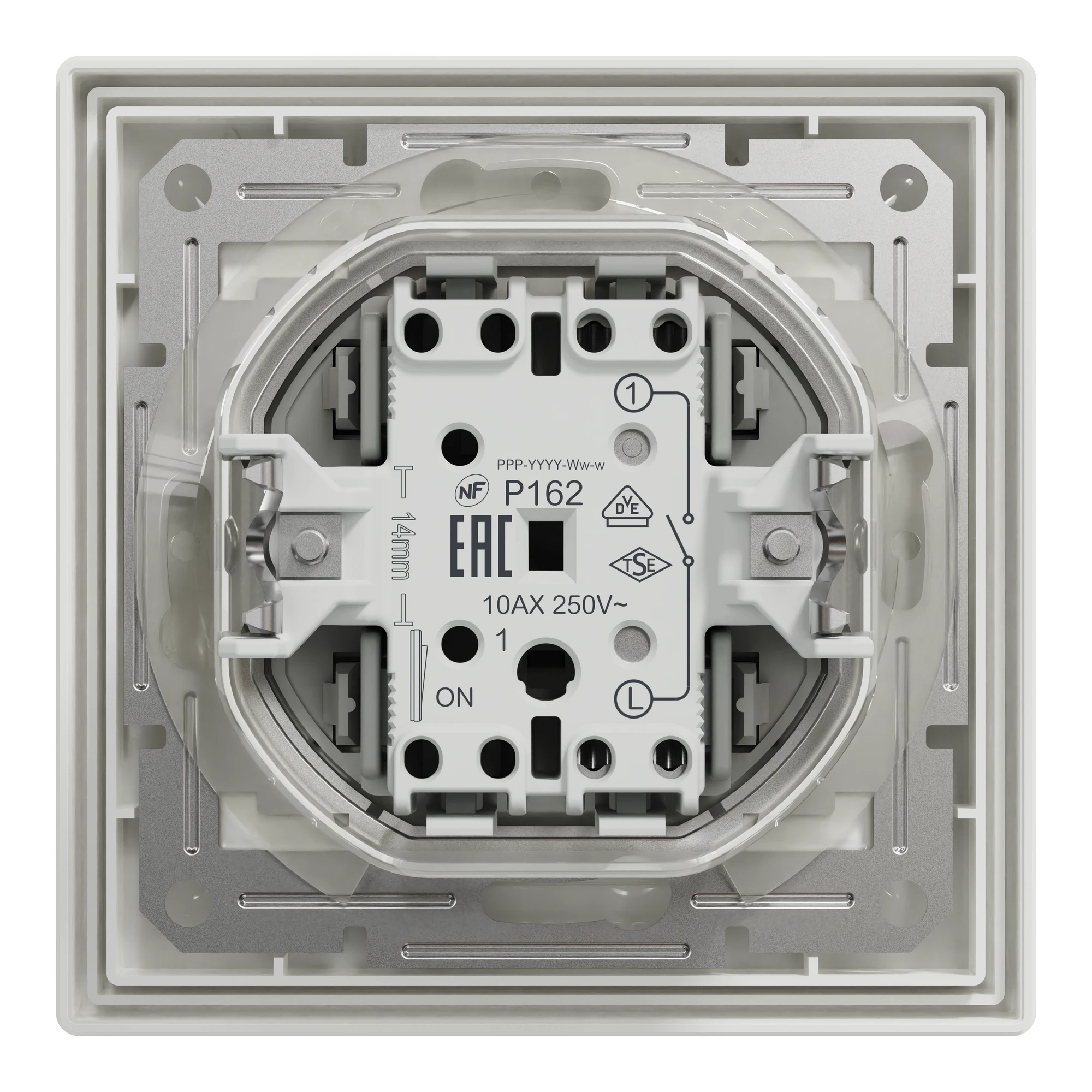 EPH0100221 ВИМИКАЧ САМОЗАЖ БІЛИЙ ASFORA