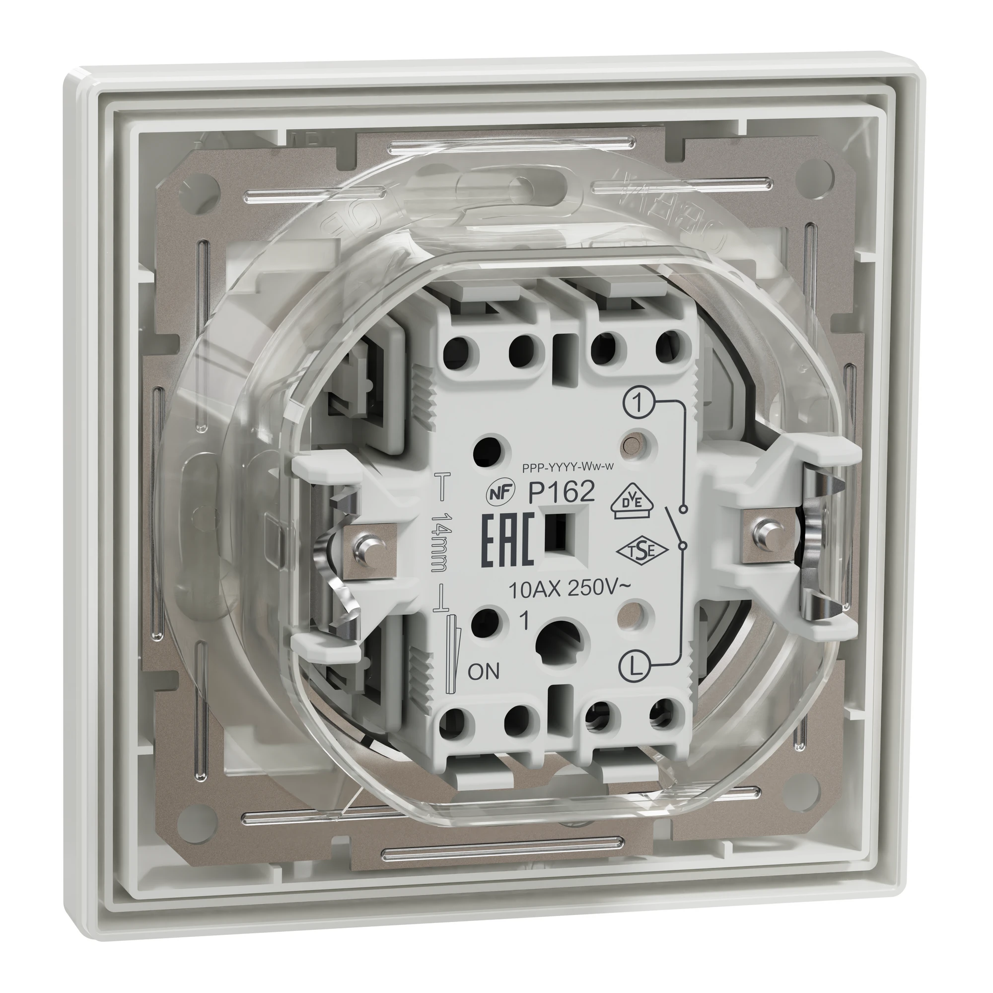 EPH0100221 ВИМИКАЧ САМОЗАЖ БІЛИЙ ASFORA