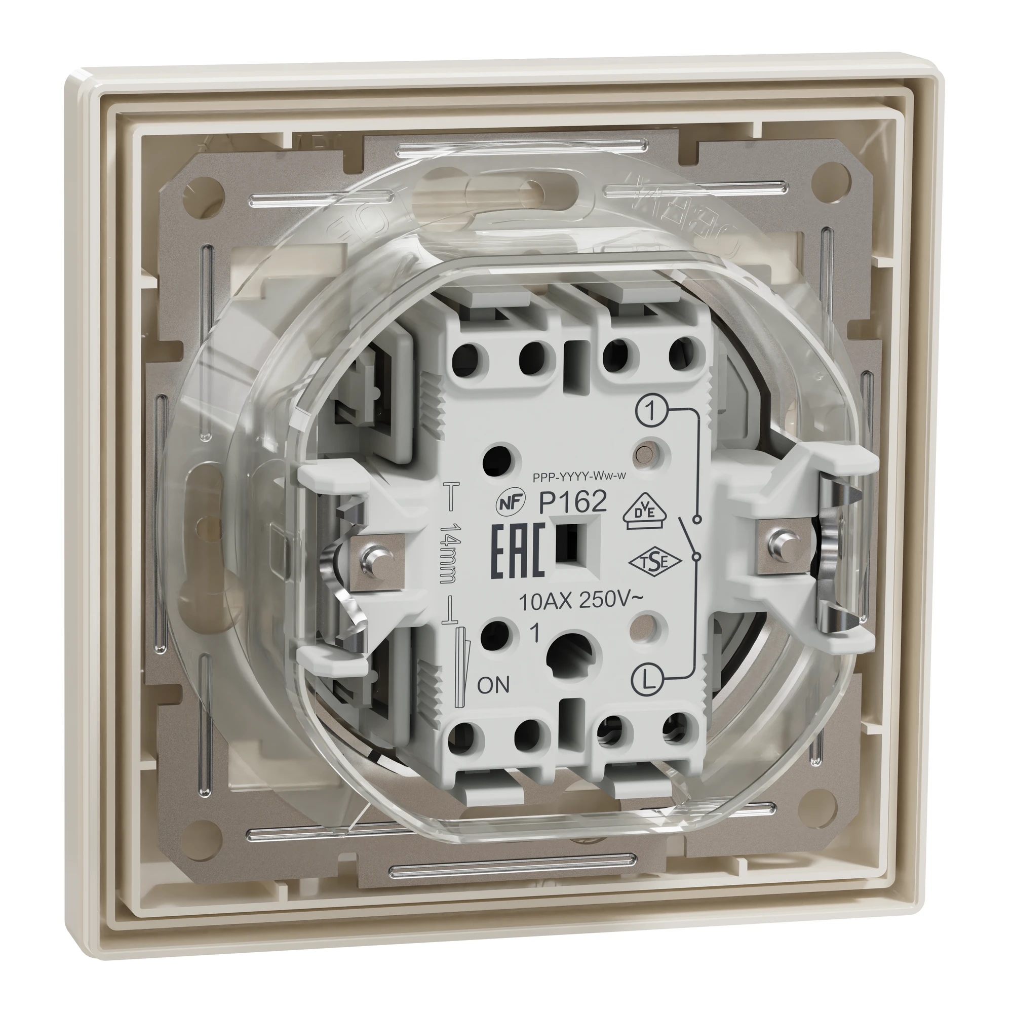 EPH0100223 ВИМИКАЧ ОДНОКЛ САМОЗАЖ КРЕМ ASFORA