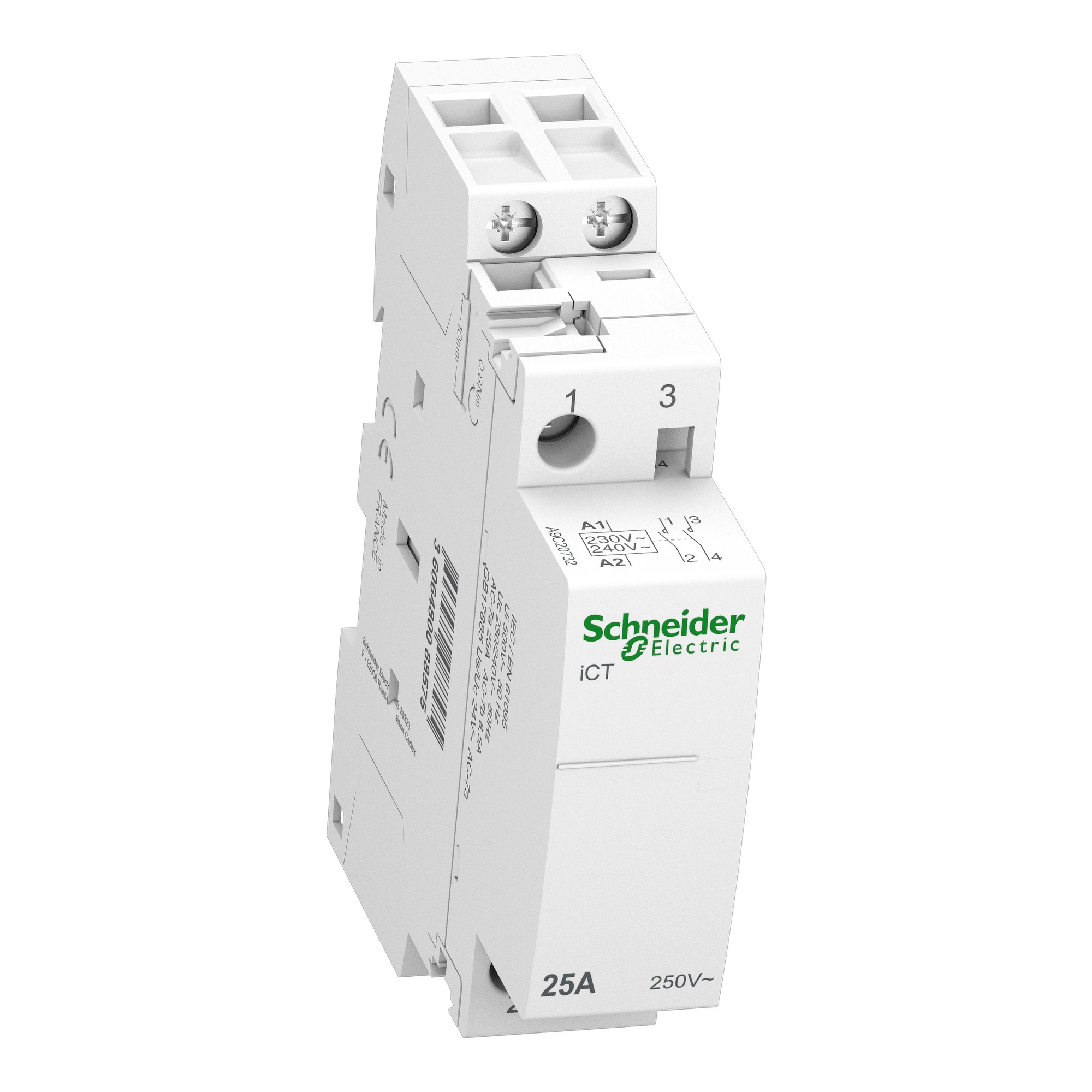 A9C20732 КОНТАКТОР 25A 2NO 230/240В ~ 50Гц