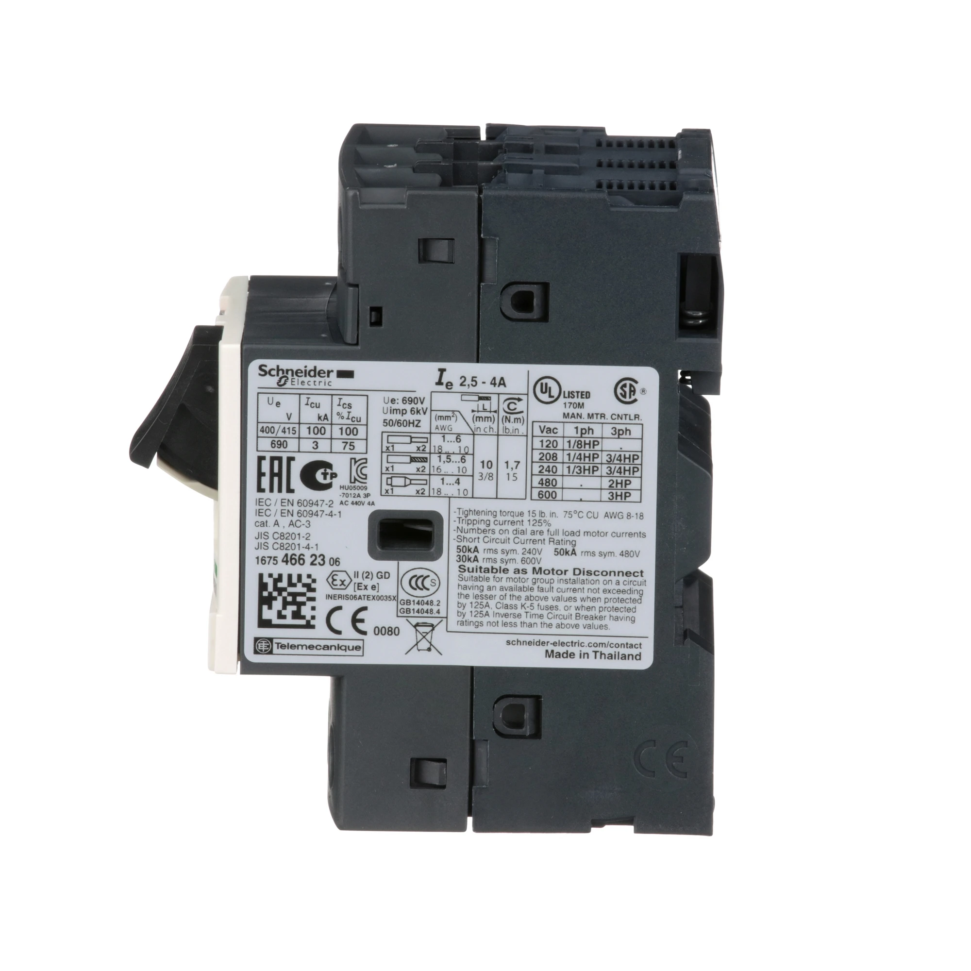 GV2ME08 АВТ.ВИМИКАЧ 2,5-4